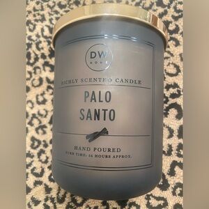 DW Home Palo Santo Scented Candle - Brown Glass Jar.. Two wick.. New